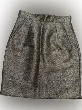 H&M shimmery champagne skirt
